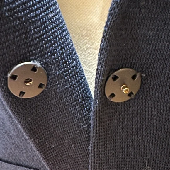 NWT Size M Robert Collina Navy Sweater Blazer